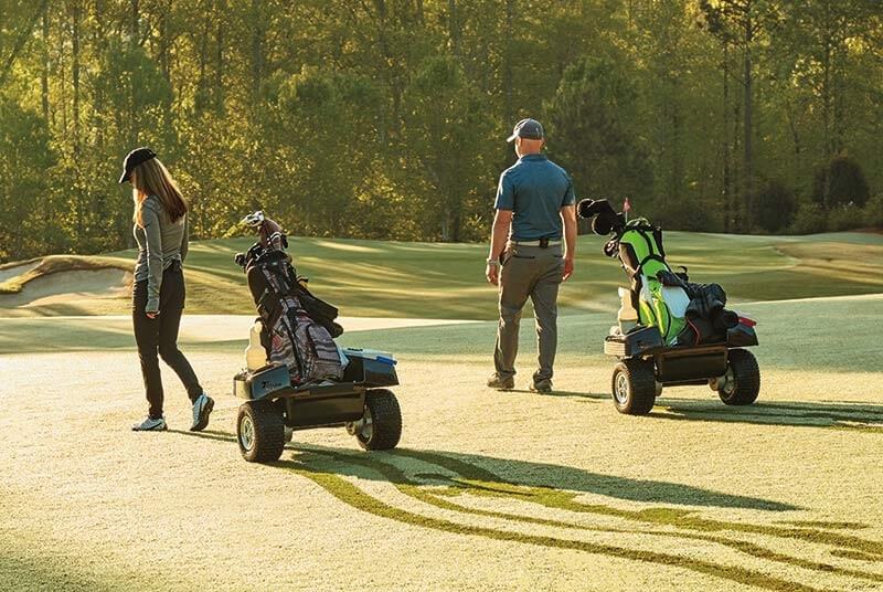 The Tempo Walk hands-free robotic caddy, developed by Nottingham Spirk